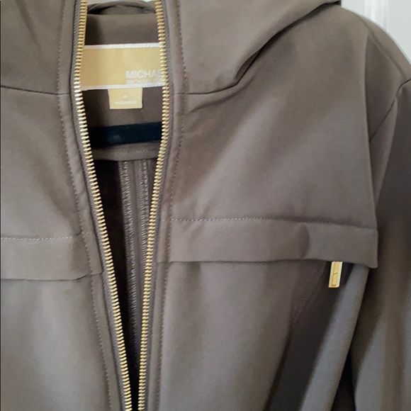 Michael kors dark olive tope zip up jacket - Picture 2 of 5